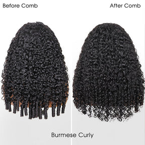 Pizazz Hair 3 In 1 Half Wig | Easy Wear Curly Wear Go Half Wig With Adjustable String Beginner Friendly