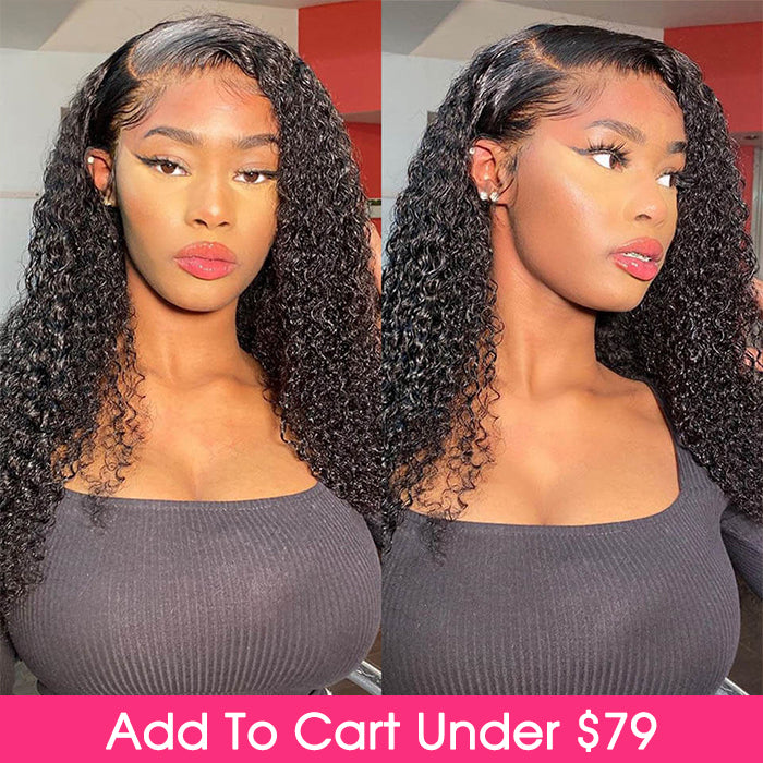 Full Jerry Curly Wig 4x4 HD Lace Closure Human Hair Wigs Beginner Friendly