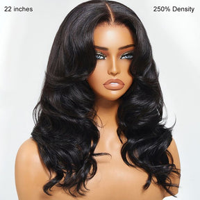 Pull Go 13x6 Full Glueless Wig Transparent Lace Front Wigs Body Wave Natural Black Flash Sale  Pizazz Hair