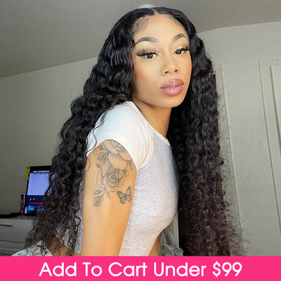 Deep Wave Glueless Wear And Go Wigs Pre Plucked 4x4 & 5x5 Pre Cut Lace Closure Wigs Beginner Friendly