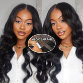 Pizazz Body Wave 13x4 Pre Everything Lace Frontal Human Hair Wigs Glueless Wear And Go Wigs For Beginners