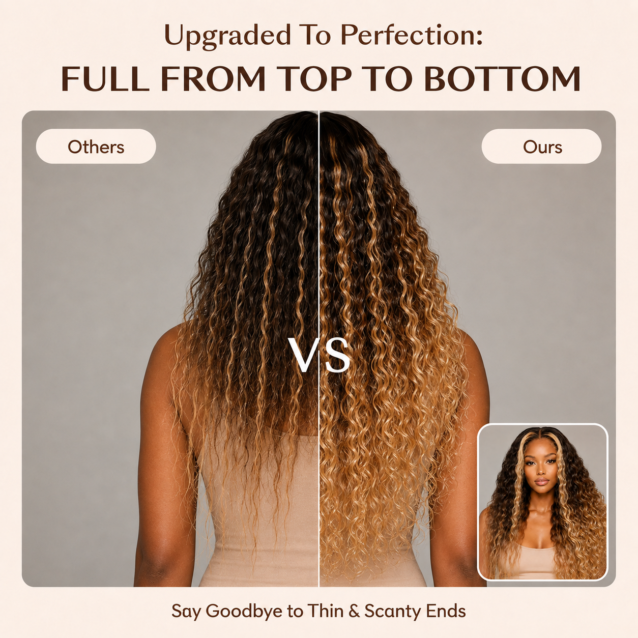 Glueless Ombre Brown To Blonde Highlight Deep Wave Lace Front Wig | 220 Density Pre Plucked Human Hair For Women