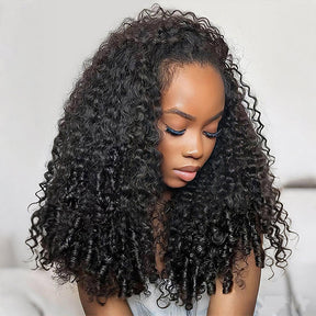 Raw Burmese Curly Crochet Human Hair Pre Separated Miracle Knots Feather Braiding Hair For Boho Knotless Braids Natural Black