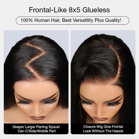 Pizazz Hair Balayage T1b-4# Loose Body Wave 8x5 Pre Cut HD Lace Wear & Go 220% Density Wig