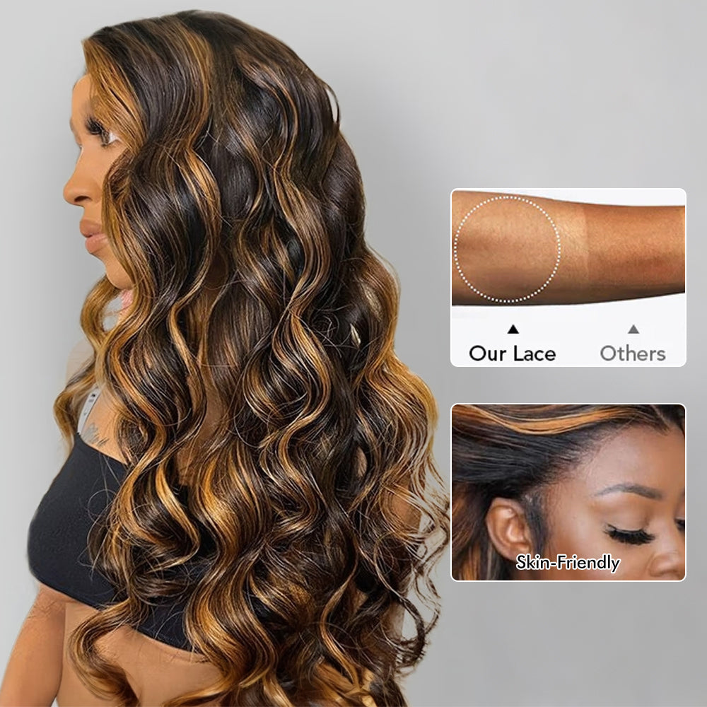 Balayage 1B/30 Highlight Body Wave Wig 8x5 13x6 Pre-everything Glueless HD Lace Wigs