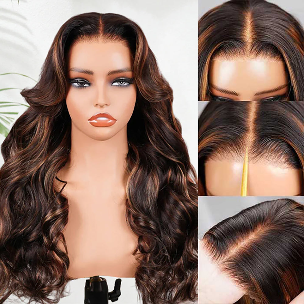 Balayage 1B/30 Highlight Body Wave Wig 8x5 13x6 Pre-everything Glueless HD Lace Wigs