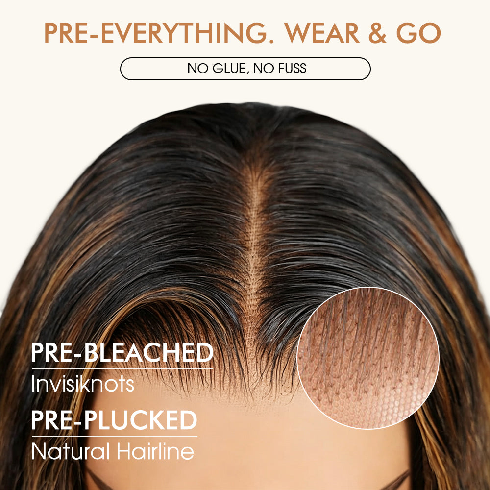 Balayage 1B/30 Highlight Body Wave Wig 8x5 13x6 Pre-everything Glueless HD Lace Wigs