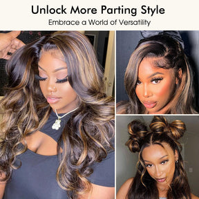 Balayage 1B/30 Highlight Body Wave Wig 8x5 13x6 Pre-everything Glueless HD Lace Wigs