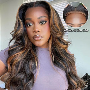 Balayage 1B/30 Highlight Body Wave Wig 8x5 13x6 Pre-everything Glueless HD Lace Wigs