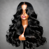 Butterfly Cut Curtain Bangs Loose Body Wave Wig 13x6 Deep Part Glueless Pre Cut HD Lace Drawstring Wig