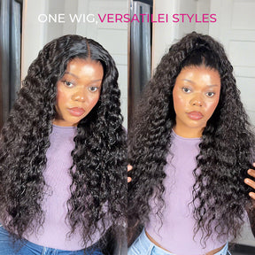 Loose Deep Wave Lace Front Wigs Human Hair Pre Plucked Pre Bleached 180 Density Glueless Human Hair Wigs