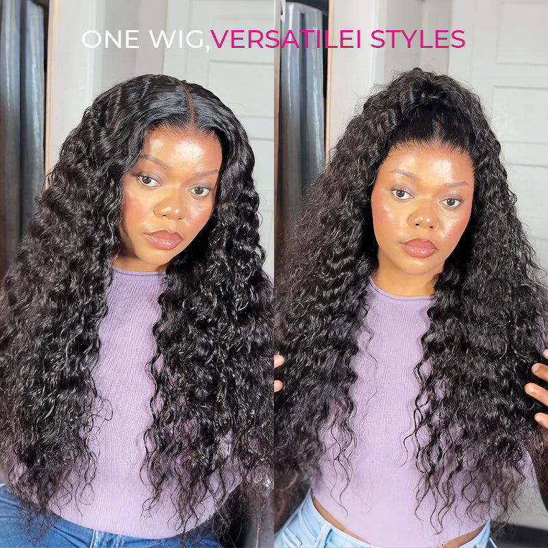 Loose Deep Wave Lace Front Wigs Human Hair Pre Plucked Pre Bleached 180 Density Glueless Human Hair Wigs