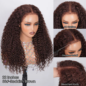 4C Edges Hairline Deep Wave 13x4 Lace Front Wig Glueless Lace Wig