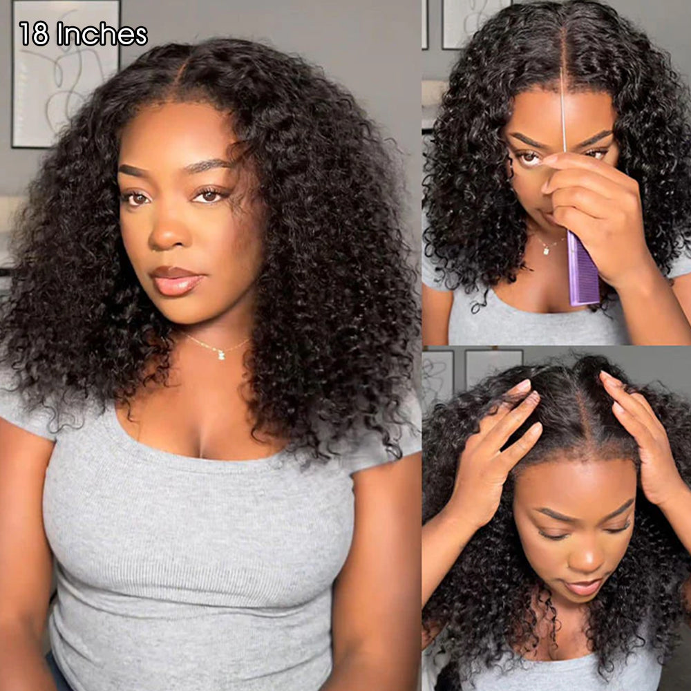 4C Edges Hairline Deep Wave 13x4 Lace Front Wig Glueless Lace Wig