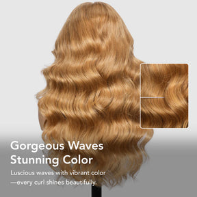 Honey Blonde Body Wave Wig 13x6 HD Lace Frontal Wig 220% Density