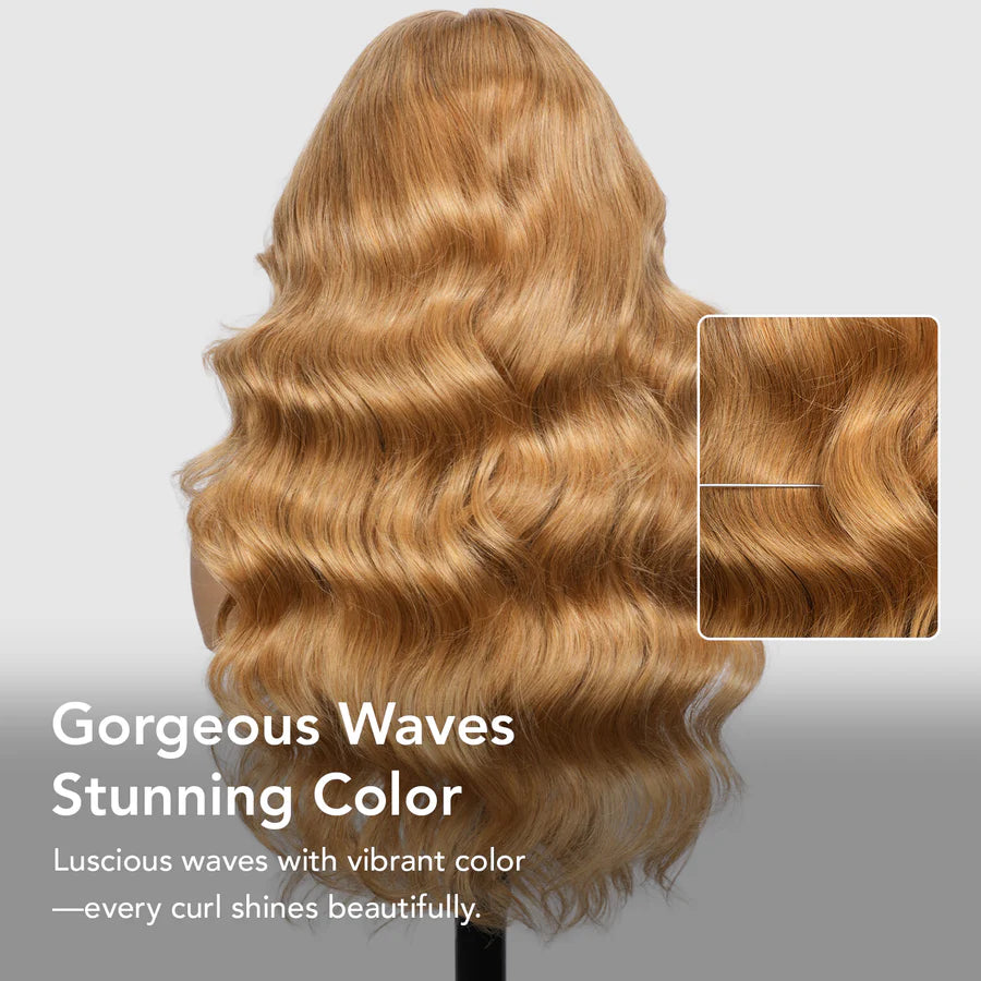 Honey Blonde Body Wave Wig 13x6 HD Lace Frontal Wig 220% Density