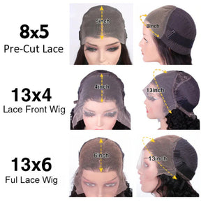 Curtain Bangs Glueless HD Lace Wig Reddish Brown Straight Body Wave Human Hair Wigs with Adjustable Strap-Pizazz Hair
