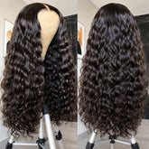 5x5 HD Lace Super Double Drawn Hair Deep Wave Human Hair Wigs Thick Look 350% Density