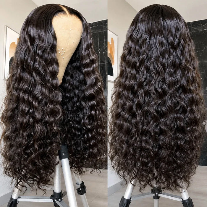 5x5 HD Lace Super Double Drawn Hair Deep Wave Human Hair Wigs Thick Look 350% Density