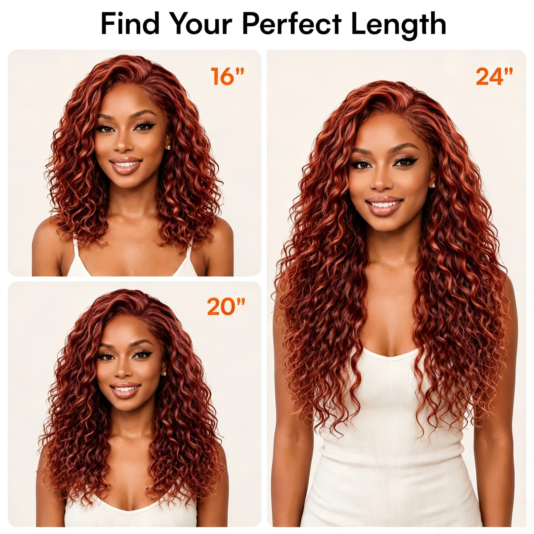 Reddish Brown Water Wave Pre Cut Lace Glueless Wigs 13x4 HD Lace Front Human Hair Wigs