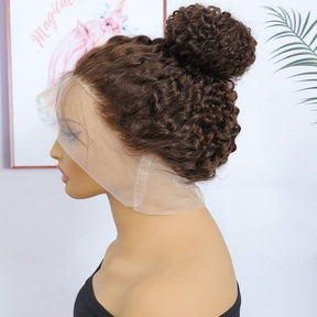 360 Lace Wig  Chocolate Brown invisible Strap Adjustable