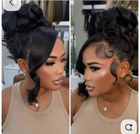Face Framing Pre-Layered Body Wave Invisi Strap Snug Fit 360 Transparent Lace Frontal Pre Cut Lace Wig