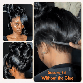 360 HD Lace Frontal Body Wave 220% Density Human Hair Wig with Bleached Knots & Invisi Strap Snug Fit