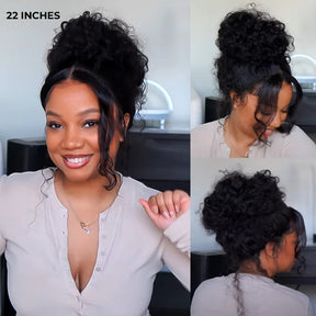 Type 4C Edge Hairline Water Wave Glueless  360 Lace Front Human Hair Wigs Pre Plucked With Curly Edges