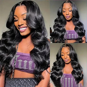 Pre Everyting 13x6 Glueless Lace Wigs Bleached Knots Pre Cut HD Lace Wigs Real Human Hair Wig Body Wave Undetectable