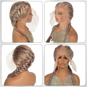 Pizazz Hair Ash Blonde 18# Straight Hair 13x4 Lace Front Wigs Skin Melt Lace Wigs