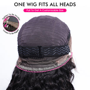 Pizazz Hair Yaki Straight Invisi-Drawstring 360 Glueless Wig Pre-Cut Lace Pre Bleached Knots Fit All Head