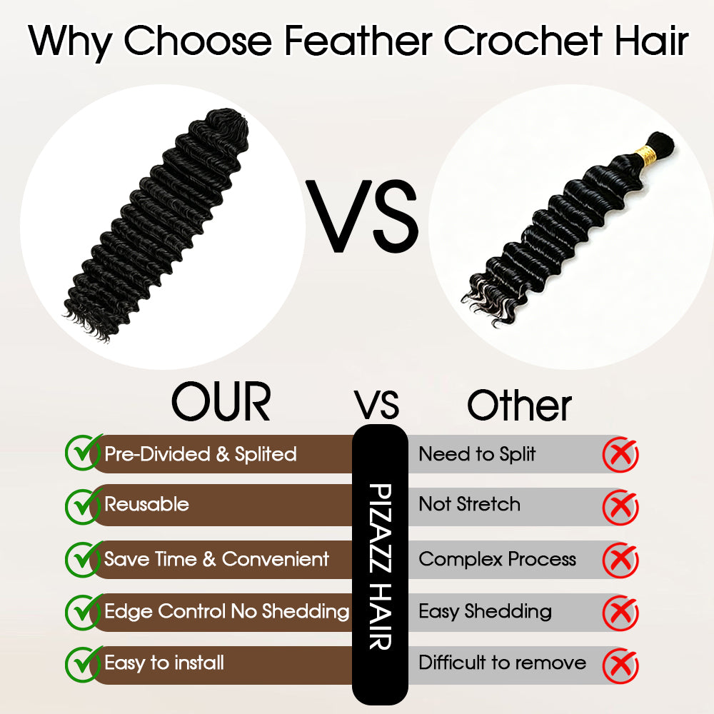 #4 Brown Burmese Curly Crochet Human Hair - Lightweight Seamless Blend