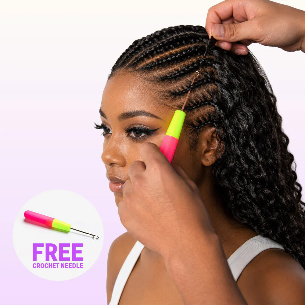 Burmese Curly Feather Crochet Human Hair Pre-Separated Protective Style