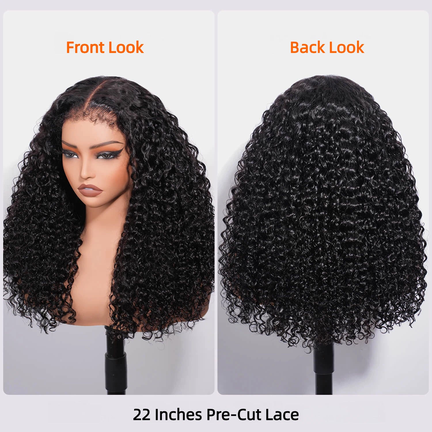 4C Edges Hairline Curly 13x4 Lace Front Wig Glueless Lace Wig