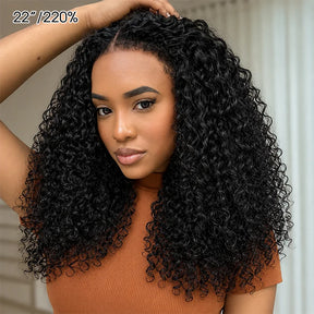 4C Edges Hairline Curly 13x4 Lace Front Wig Glueless Lace Wig