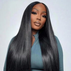 Straight Human Hair Wigs with Pre Plucked Hairline 13x6 Invisible HD Lace Frontal Wigs