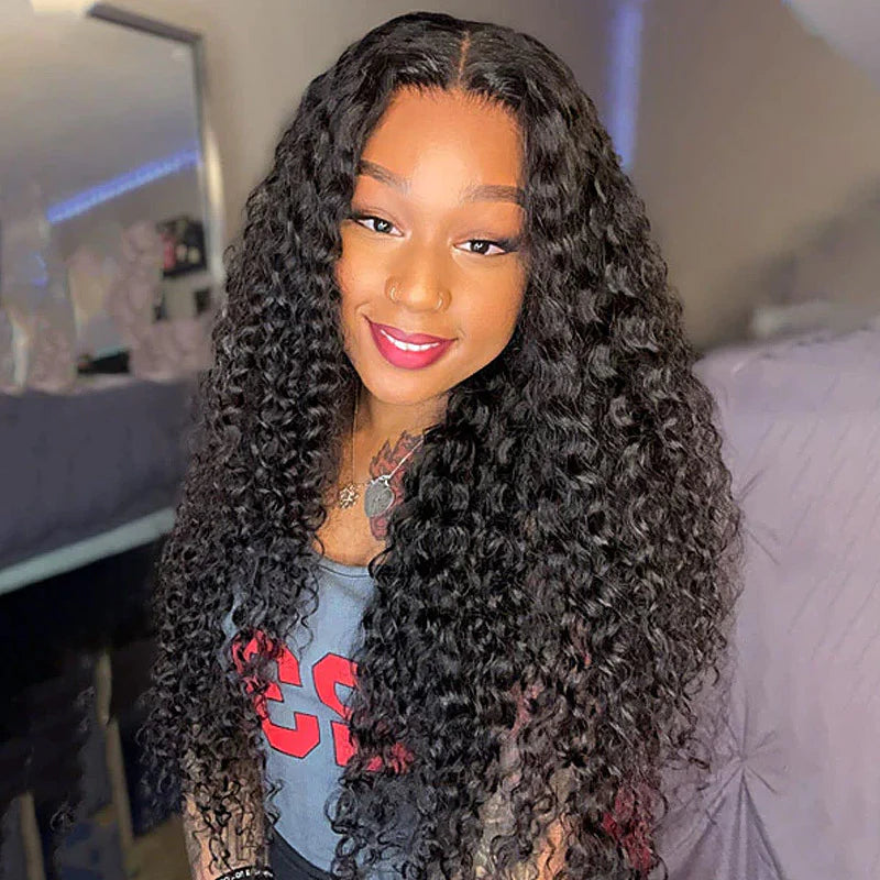 Water Wave  5x5 Undetectable Invisible HD Lace Glueless Closure Wig