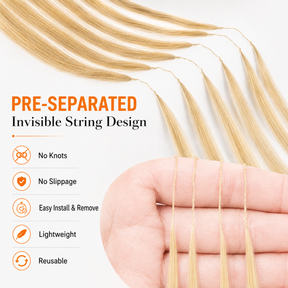 613 Honey Blonde Pre-Separated Burmese Curly Crochet Human Hair, Real Human Hair Crochet Extensions, Lightweight Reusable Curly Strands