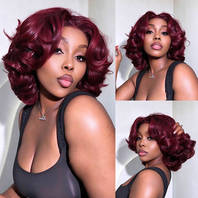 220% Density Body Wave Put On Go Glueless Bob Wig Pre Cut 13x4 & 5x5 Lace Wig Beginner Friendly Colored Human Hair Wig