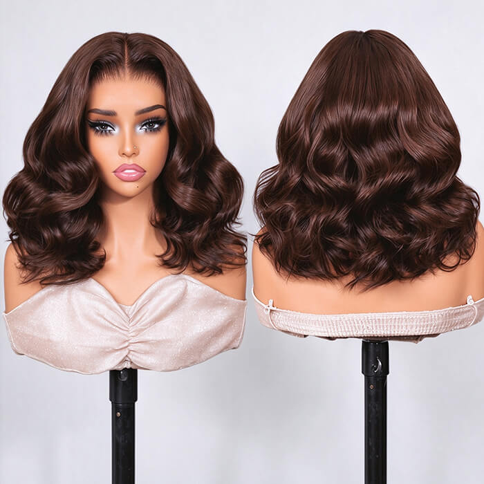 220% Density Body Wave Put On Go Glueless Bob Wig Pre Cut 13x4 & 5x5 Lace Wig Beginner Friendly Colored Human Hair Wig