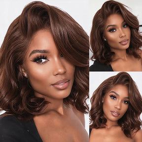 220% Density Body Wave Put On Go Glueless Bob Wig Pre Cut 13x4 & 5x5 Lace Wig Beginner Friendly Colored Human Hair Wig