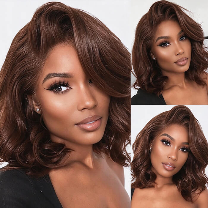 220% Density Body Wave Put On Go Glueless Bob Wig Pre Cut 13x4 & 5x5 Lace Wig Beginner Friendly Colored Human Hair Wig