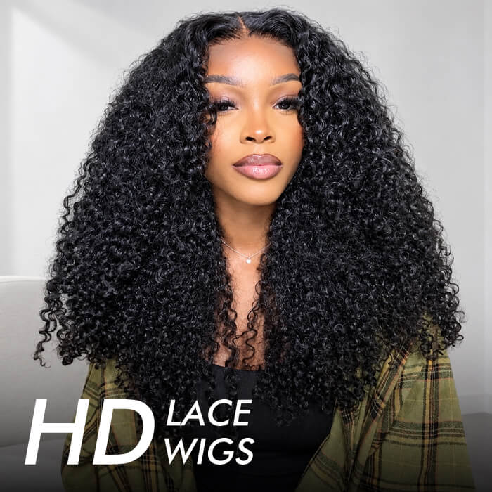 220% Density Drawstring Glueless 5x5 Closure Pre-Cut Lace Jerry Curly Wig One Size Fits All Cap