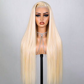 613 Silky Straight 5x5 Closure HD Lace Glueless Human Hair Wig Pre-cut & Plucked Hairline