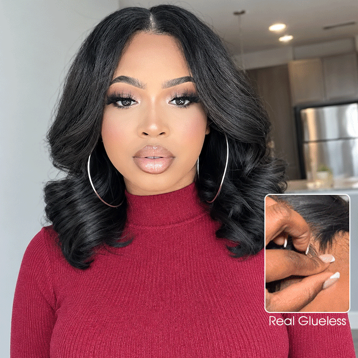 220% Density Put On Go Body Wave Short Bob Wig Glueless 13x4 & 5x5 HD Lace Human Hair Wig Beginner Friendly