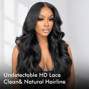 Body Wave 5x5 HD Lace Closure Wig with Pre Plucked Hairline Glueless Human Hair Wigs For Women