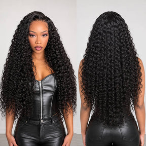 Deep Wave 5x5 HD Lace Closure Wig Put On & Go Glueless Human Hair Wigs Beginner Friendly