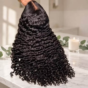 Deep Wave 5x5 HD Lace Closure Wig Put On & Go Glueless Human Hair Wigs Beginner Friendly