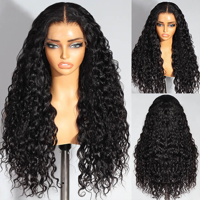 Vibe Beach Curls Passion Wave Glueless Wig Pre Plucked Natural Hairline 5x5 HD Lace Closure Human Hair Wigs