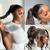 Straight  Full Scalp HD Lace Human Hair Wigs Pre Plucked 18-28 Inches 230% Density